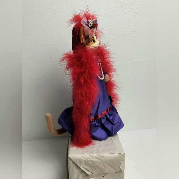 Artisan Flair,Inc Heather Flykes Molly Catnip Red Hat Cat Doll Porcelain… - Picture 9 of 16